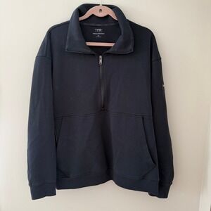 YPB neoKNIT MAX Mens XL Black Quarter Zip Pullover Sweatshirt Activewear